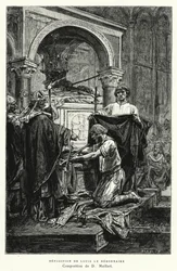 Deponering av Louis Le Debonnaire (gravyr)