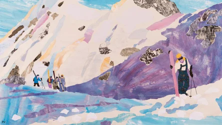 Klättring efter pulvret, 2015 (collage)