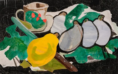 Hyllning till Braque (collage)