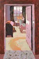 Strathraich Sitting Room (olja på pannå)