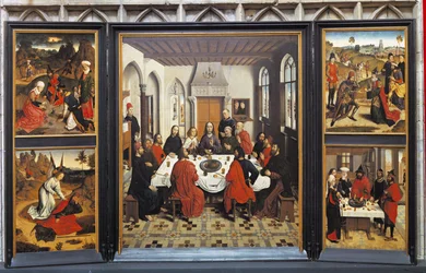 Malerier af den sidste nadver, Louvain, Flamsk-Brabant, Flandern, Belgien
