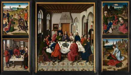 Det heliga sakramentets altartavla, ca 1464-68 (olja på panel)