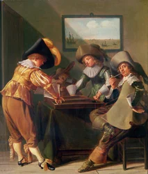 Backgammonspelare, 1600-talet