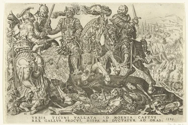 Tillfångatagandet av Francis I i slaget vid Pavia, 1525 Victories of Charles V (serietitel) Divi Caroli. v. imp. välja. max. victoriae, ex multis praecipuae (serietitel)