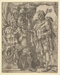 Achior vädjar till Holofernes för israeliterna, från The Story of Judith and Holofernes.