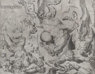 The World Perishing Together with Knowledge and Love, från The Unrestrained World, plåt 4..., 1550.
