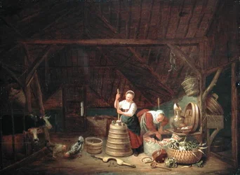 Dutch Barn (olja på panel)