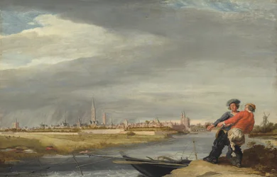 Hauling the Net, med utsikt över Zwolle