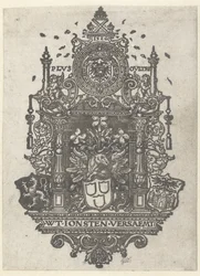 Vapenskölden för Antwerpens gille av Saint Luke, 1526