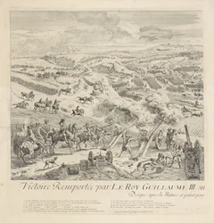 Slaget vid Drogheda på Boyne, 1 juli 1690 (vänster sida)