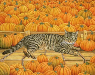 The Pumpkin-Cat, 1995 (akryl på panel)