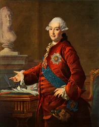 Porträtt av Alexander Mikhailovich Golitsyn, 1772, 1965.