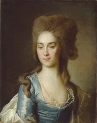 Porträtt av Tatyana Petrovna Raznatovskaya, född Rezvaya, 1781