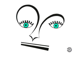 Alto clef face - ett ansikte ritat med hjälp av clef och annan musikalisk notation
