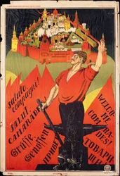 Oktoberrevolutionen, välkomna kamrater! Appell till de revolutionära arbetarna utomlands