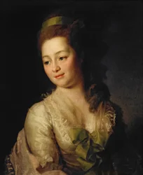Ryska: "Porträtt av Maria Dyakova" Porträtt av Maria Dyakova
