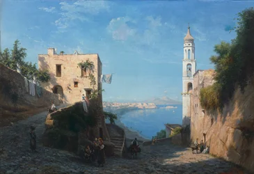 Utsikt över Posillipo från kyrkan Saint Anna