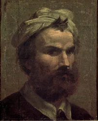 Självporträtt. Målning av Domenico Beccafumi (1486-1551)