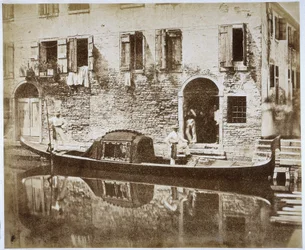 Gondol i Venedig, ca 1855