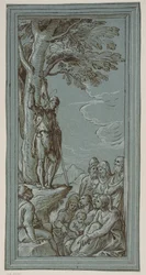 Johannes Döparen predikar i öknen