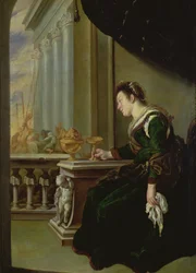 Artemisia sörjer Mausolus (panel)
