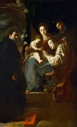 Baroque: The Mystical Marriage of Saint Catherine, with Saint Dominic and Saint Peter Martyr - The Mystical Marriage of Saint Catherine with Saints Dominic and Peter Martyr par Fetti, Domenico (1588/90-1623)