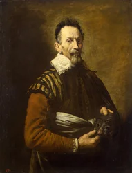 Porträtt av en skådespelare, 1620-1622