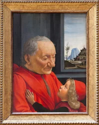En gammal man och en pojke, ca 1490