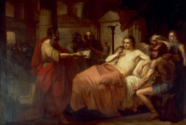 Alexander den store och hans läkare Filip, av Domenico Induno