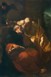 St. Benedikt och en eremit
