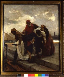 I Due Foscari, målning av Domenico Morelli (1826 - 1901).