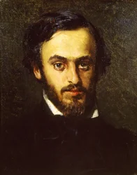 Porträtt av Emilio Villari 1836-1904, 1855-1858.