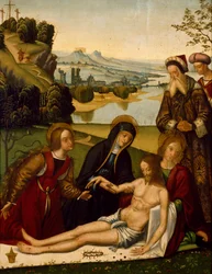 Klagosång över den döde Kristus, av Domenico Panetti (ca 1460 - före 1513)