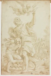 Isaks offer (recto); Figurskisser (verso)