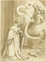 Den helige Dominikus vision