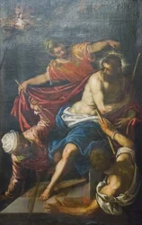 Kristus krönt med törnar, ca 1590 (olja på duk)