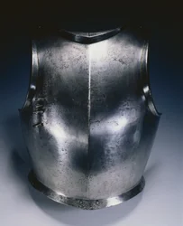 Gotisk bröstplatta med lansstödsfäste, c.1490-1500