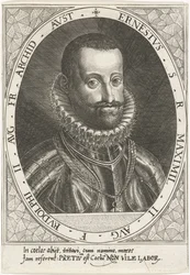 Porträtt av ärkehertig Ernest av Österrike 1553-1595, ca 1595-1597