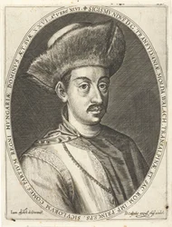 Sigismund Bathory 1572-1613, prins av Transsylvanien. Från Atrium heroicum, Augsburg 1600-1602, 160