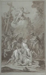 The Conversion of St. Paul recto, The Execution of the Prisoner verso, 1700-tidigt 1800-tal.