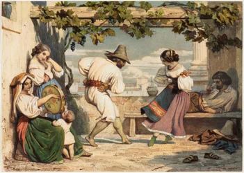 La Saltarelle, ca 1800 (akvarell och gouache)