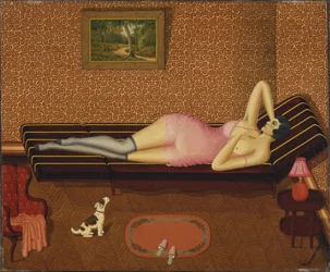 Sommar Siesta kvinna ljuger, 1933.