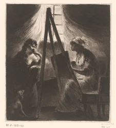 Elisabeth Vigée-Le Brun porträtterar en kvinna