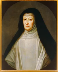 Marianne av Österrike, dotter till Ferdinand III, hustru till Felipe IV, hennes farbror ...