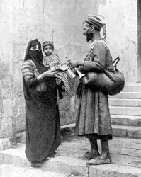 En vattenförsäljare, Kairo, Egypten, 1936.