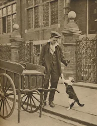 En av de bäst etablerade affärerna: A Customer and the Cats-Meat Man, c1935.