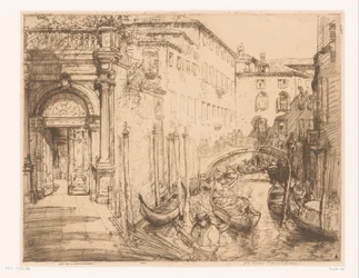 Utsikt i Venedig 1911 (Vita palatset) Vita palatset