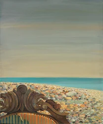 Fåtölj på stranden
