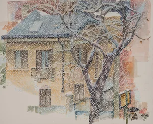 Busshållplats, 2011 (akvarell på papper)