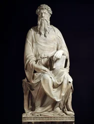 Evangelisten Johannes. Marmorskulptur